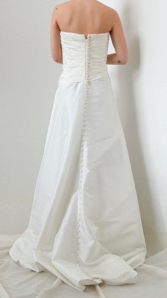 2000s Mori Lee by Madeline Gardner Strapless Gown