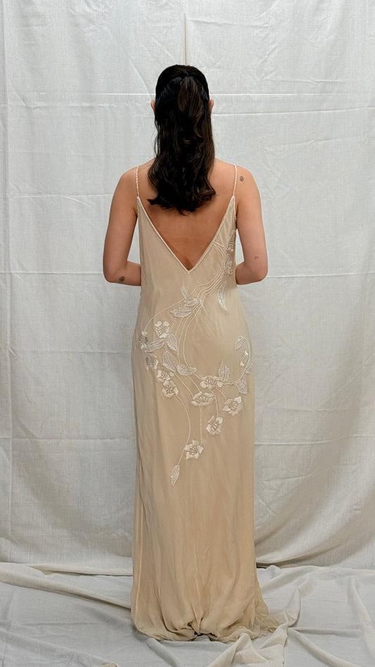 Vintage Sue Wong Silk Beaded Gown