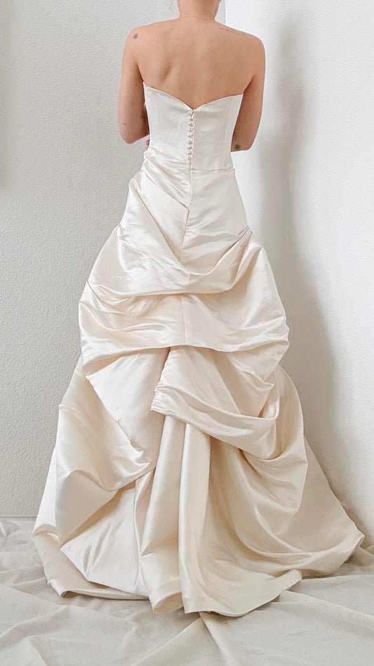 Silk Custom Jin Wang Wedding Gown