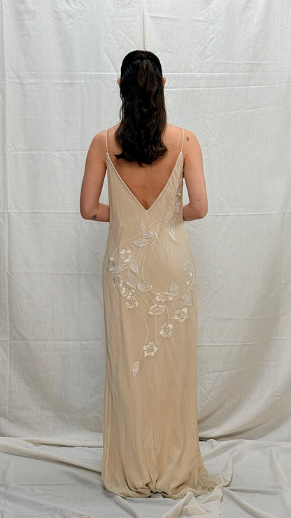 Vintage Sue Wong Silk Beaded Gown