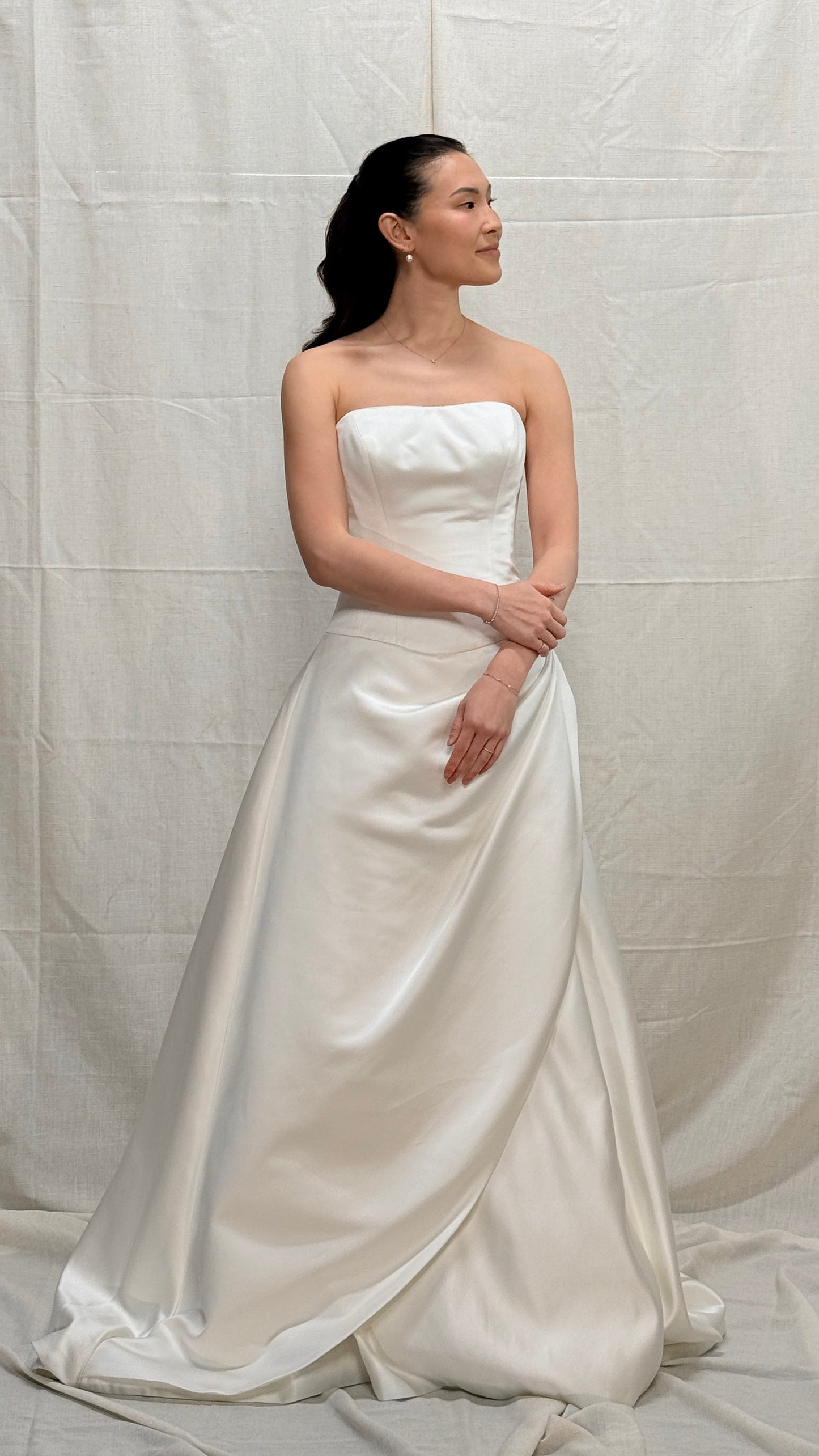 Vintage Satin Ballgown with Train