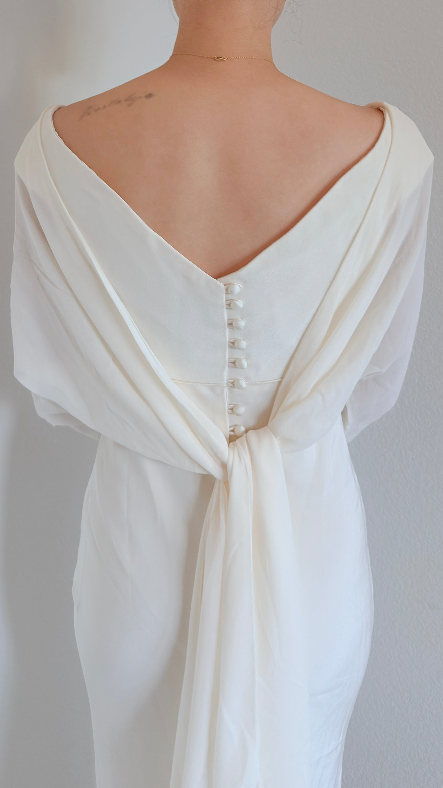 Vintage Custom Silk Two-Piece Gown