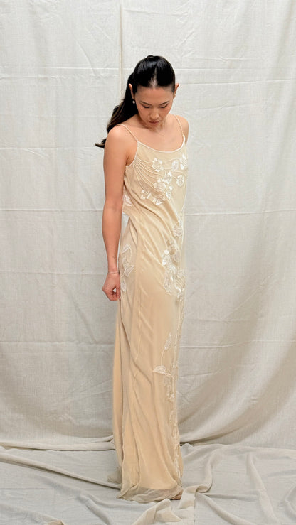 Vintage Sue Wong Silk Beaded Gown
