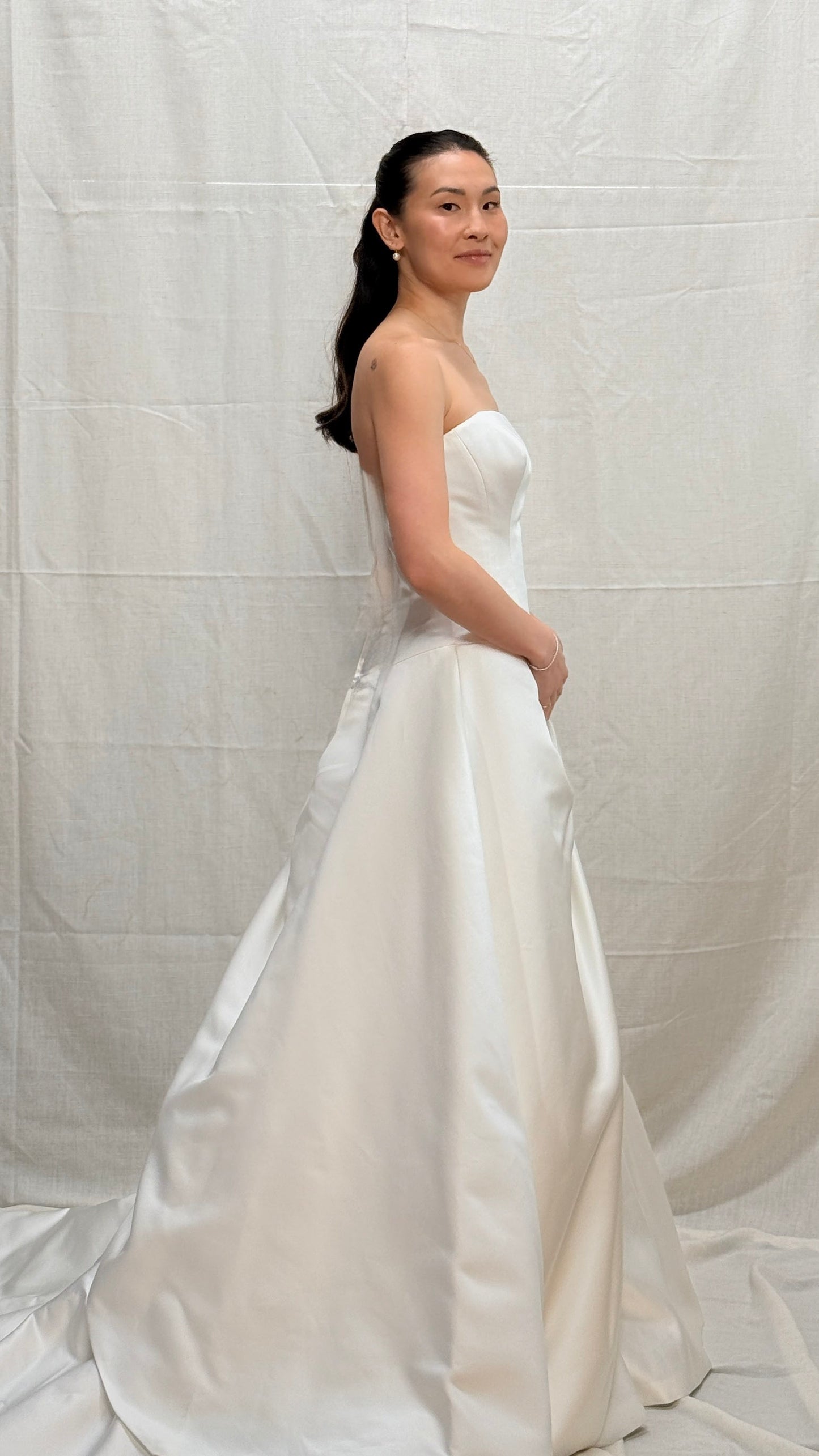 Vintage Satin Ballgown with Train