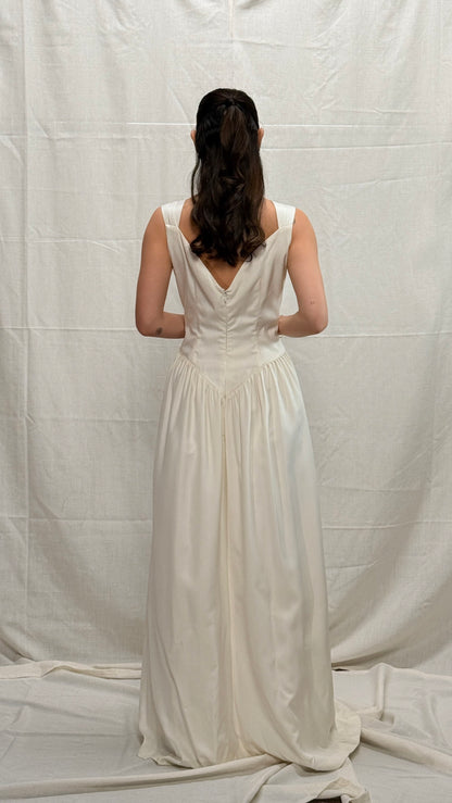 Vintage Silk Basque Waist Gown