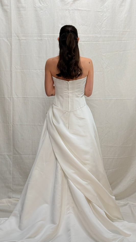 Vintage Satin Ballgown with Train