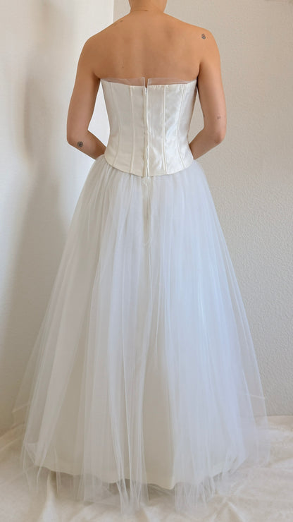 Vintage Jessica McClintock Corset Gown