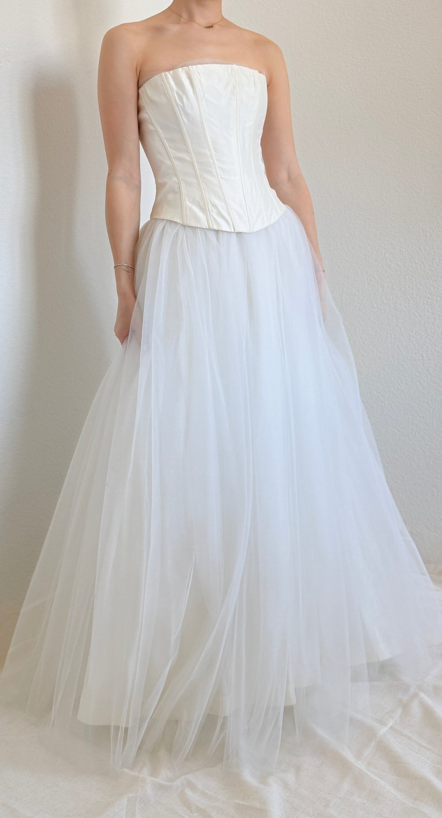 Vintage Jessica McClintock Corset Gown