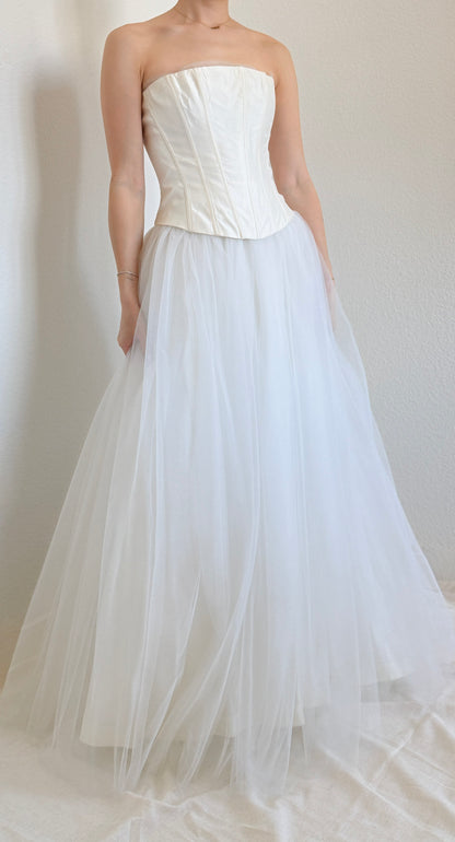 Vintage Jessica McClintock Corset Gown