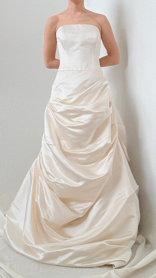 Silk Custom Jin Wang Wedding Gown