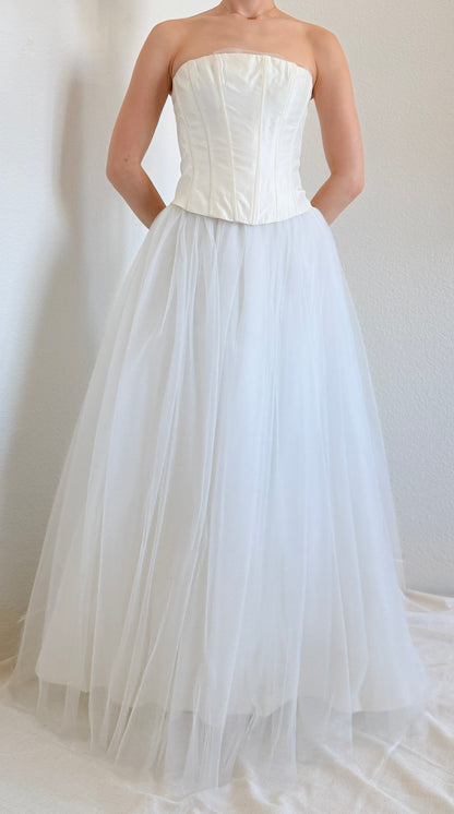 Vintage Jessica McClintock Corset Gown