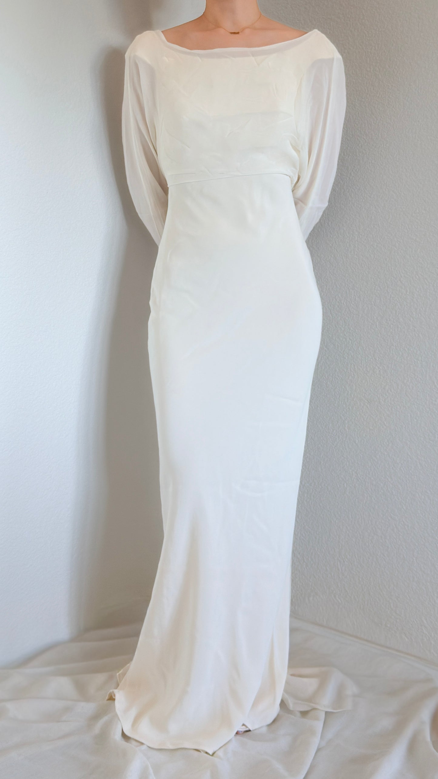 Vintage Custom Silk Two-Piece Gown